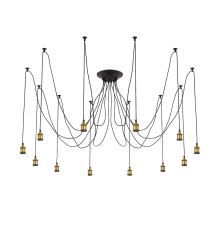 Citilux Эдисон CL451121 Люстра паук Венге Бронза