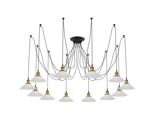 Citilux Эдисон CL451121 Люстра паук Венге Бронза