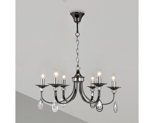 Citilux Оксфорд CL417161 Люстра подвесная Чёрный Хром