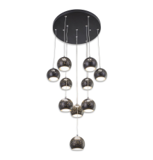 Citilux Деко CL504112 Люстра каскадная светодиодная Чёрная