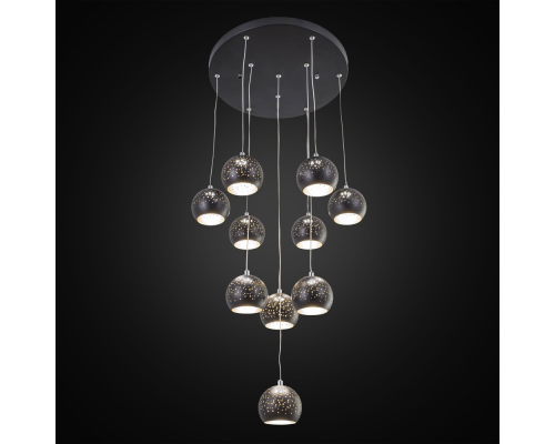 Citilux Деко CL504112 Люстра каскадная светодиодная Чёрная