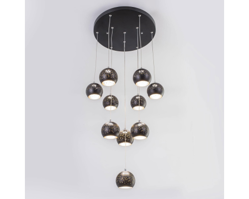 Citilux Деко CL504112 Люстра каскадная светодиодная Чёрная