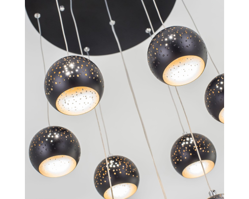 Citilux Деко CL504112 Люстра каскадная светодиодная Чёрная