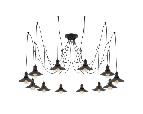 Citilux Эдисон CL451122 Люстра паук Венге