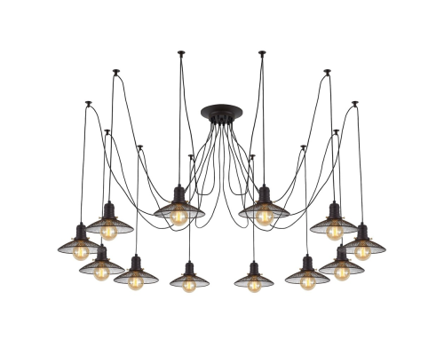 Citilux Эдисон CL451122 Люстра паук Венге