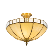 Citilux Шербург-1 CL440141 Люстра витражная потолочная Бронза