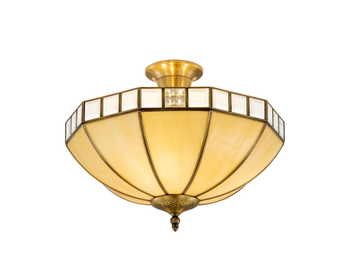 Citilux Шербург-1 CL440141 Люстра витражная потолочная Бронза