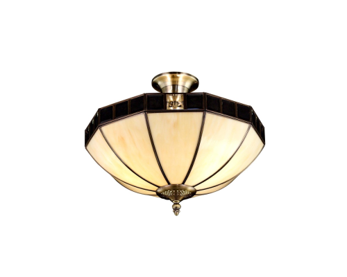 Citilux Шербург-1 CL440141 Люстра витражная потолочная Бронза