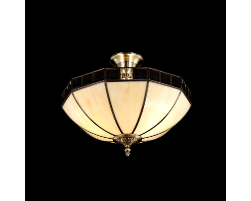 Citilux Шербург-1 CL440141 Люстра витражная потолочная Бронза