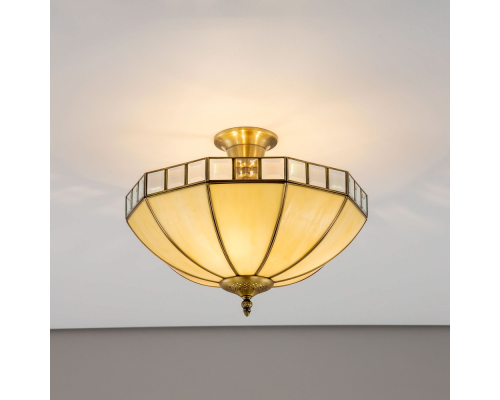 Citilux Шербург-1 CL440141 Люстра витражная потолочная Бронза