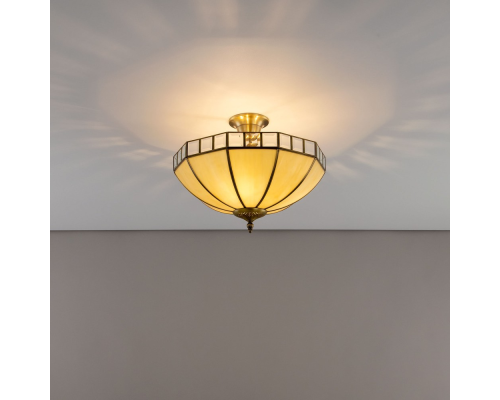 Citilux Шербург-1 CL440141 Люстра витражная потолочная Бронза