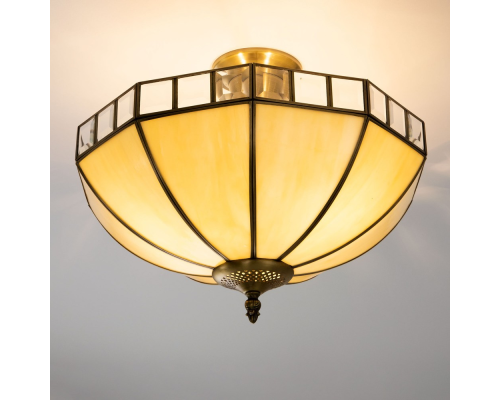 Citilux Шербург-1 CL440141 Люстра витражная потолочная Бронза