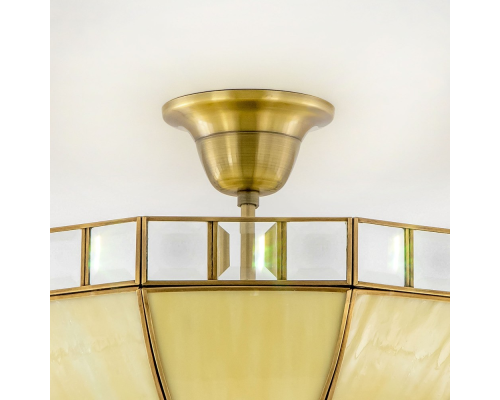 Citilux Шербург-1 CL440141 Люстра витражная потолочная Бронза