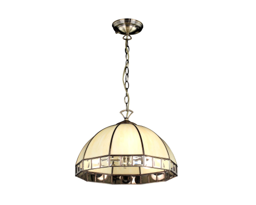 Citilux Шербург-1 CL440131 Люстра витражная подвесная Бронза