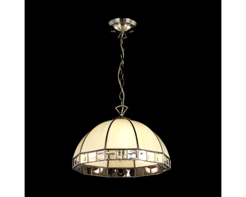 Citilux Шербург-1 CL440131 Люстра витражная подвесная Бронза