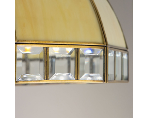 Citilux Шербург-1 CL440131 Люстра витражная подвесная Бронза