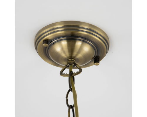 Citilux Шербург-1 CL440131 Люстра витражная подвесная Бронза