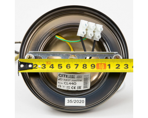 Citilux Шербург-1 CL440131 Люстра витражная подвесная Бронза