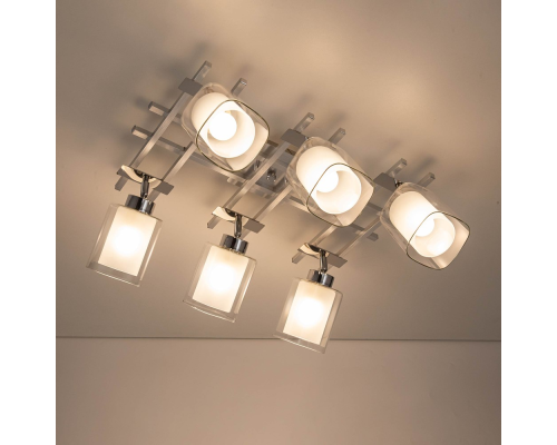 Citilux Риволи CL104160 Люстра с поворотными плафонами Алюминий