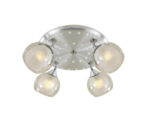 Citilux Самба CL158142 Люстра с поворотными плафонами Алюминий Хром