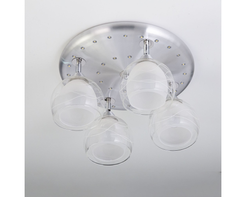 Citilux Самба CL158142 Люстра с поворотными плафонами Алюминий Хром