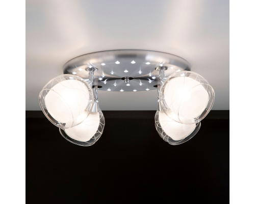 Citilux Самба CL158142 Люстра с поворотными плафонами Алюминий Хром