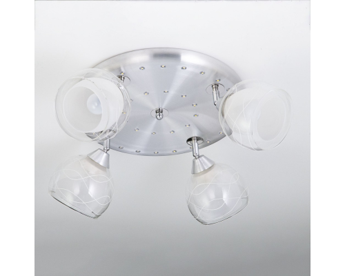 Citilux Самба CL158142 Люстра с поворотными плафонами Алюминий Хром