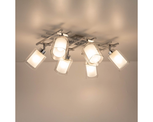 Citilux Риволи CL104160 Люстра с поворотными плафонами Алюминий