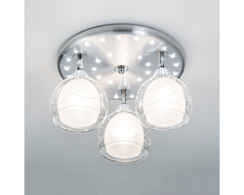 Citilux Самба CL158132 Люстра с поворотными плафонами Алюминий Хром