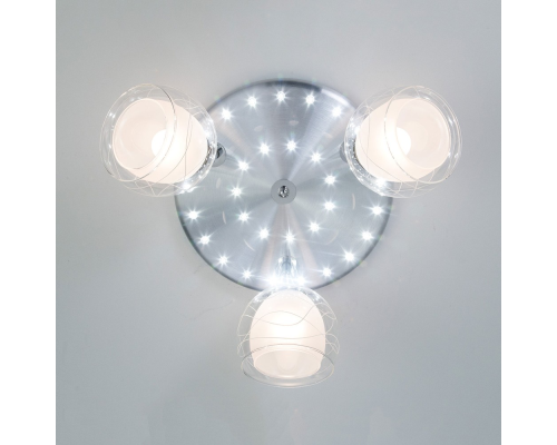 Citilux Самба CL158132 Люстра с поворотными плафонами Алюминий Хром