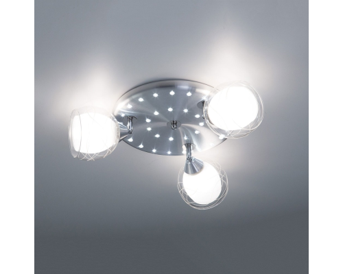 Citilux Самба CL158132 Люстра с поворотными плафонами Алюминий Хром