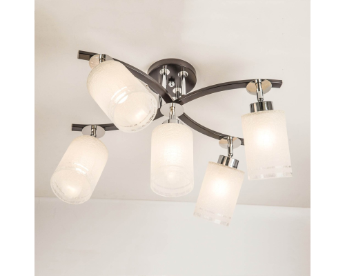 Citilux Фортуна CL156151 Люстра с поворотными плафонами Венге Хром