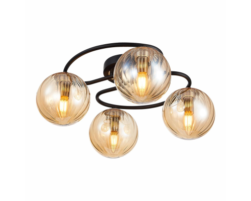 Citilux Эрни CL122145 Люстра потолочная Чёрная