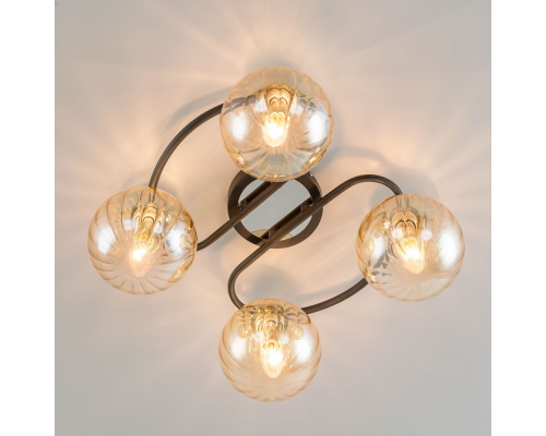 Citilux Эрни CL122145 Люстра потолочная Чёрная