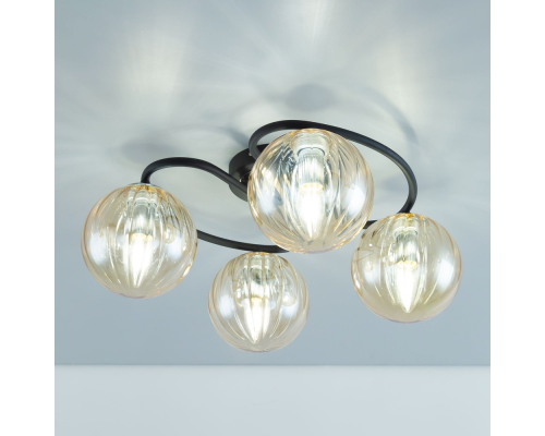 Citilux Эрни CL122145 Люстра потолочная Чёрная