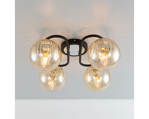 Citilux Эрни CL122145 Люстра потолочная Чёрная