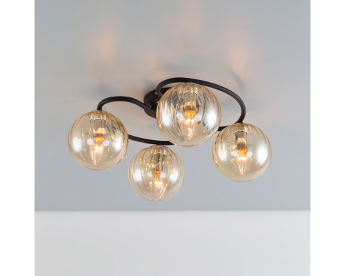 Citilux Эрни CL122145 Люстра потолочная Чёрная