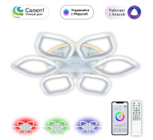 Citilux Ромби Смарт CL236A160E RGB Умная люстра Белая