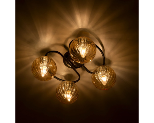 Citilux Эрни CL122145 Люстра потолочная Чёрная