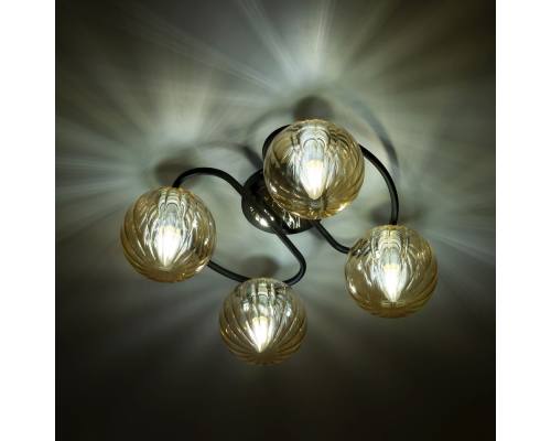 Citilux Эрни CL122145 Люстра потолочная Чёрная