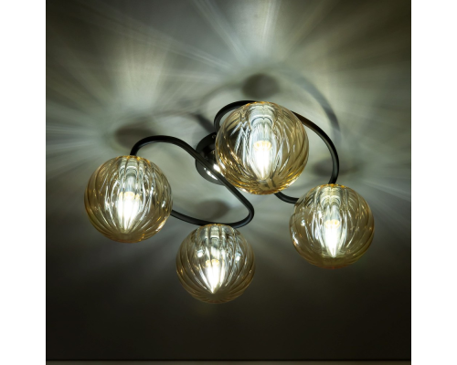 Citilux Эрни CL122145 Люстра потолочная Чёрная