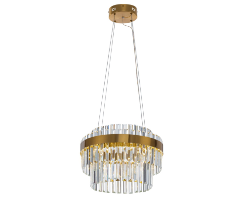 Citilux Sheldon CL339143 LED Люстра хрустальная с пультом Бронза