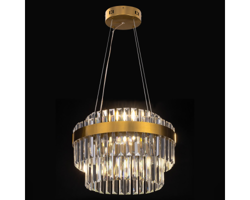 Citilux Sheldon CL339143 LED Люстра хрустальная с пультом Бронза