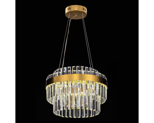 Citilux Sheldon CL339143 LED Люстра хрустальная с пультом Бронза