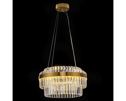 Citilux Sheldon CL339153 LED Люстра хрустальная с пультом Бронза