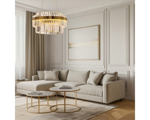 Citilux Sheldon CL339153 LED Люстра хрустальная с пультом Бронза