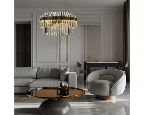 Citilux Sheldon CL339153 LED Люстра хрустальная с пультом Бронза