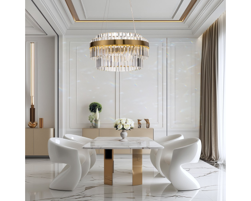 Citilux Sheldon CL339153 LED Люстра хрустальная с пультом Бронза