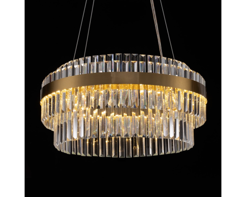 Citilux Sheldon CL339163 LED Люстра хрустальная с пультом Бронза