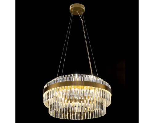 Citilux Sheldon CL339163 LED Люстра хрустальная с пультом Бронза